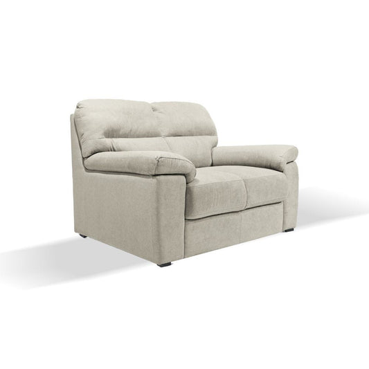 Divano Alenda 2 posti fisso con piedini quadrati colore beige Effezeta