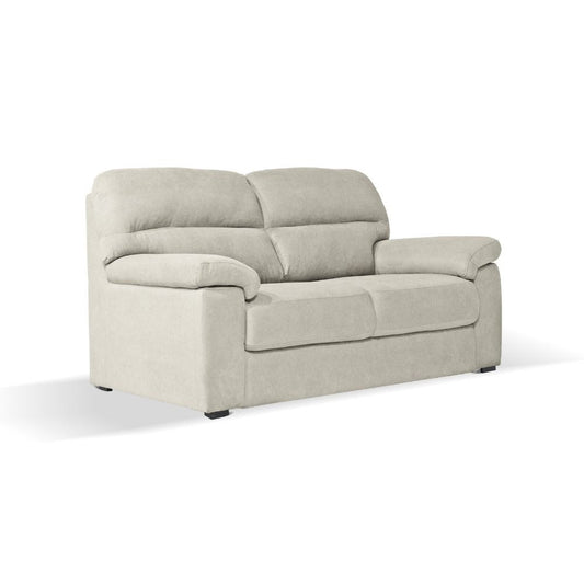 Divano Alenda 3 posti con piedini quadrati colore beige Effezeta