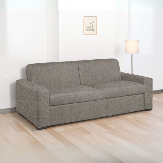 Divano letto Flash 3 posti con rete elettrosaldata colore taupe Roma 10 Effezeta