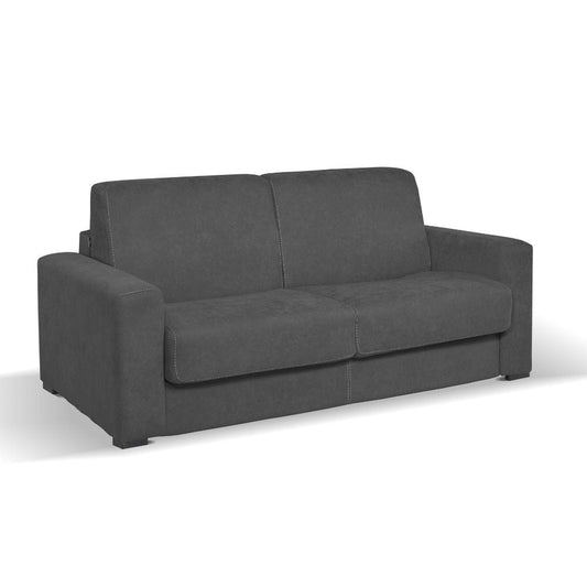 Divano letto Kriog 3 posti con braccioli squadrati gonzaga colore antracite Effezeta