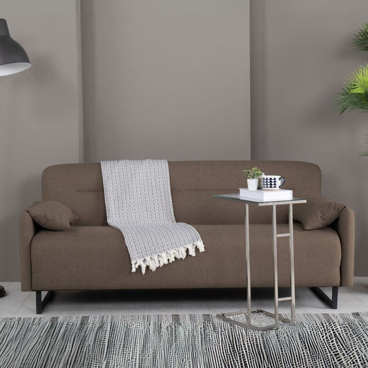 Divano letto Odin 3 posti in tessuto beige Effezeta