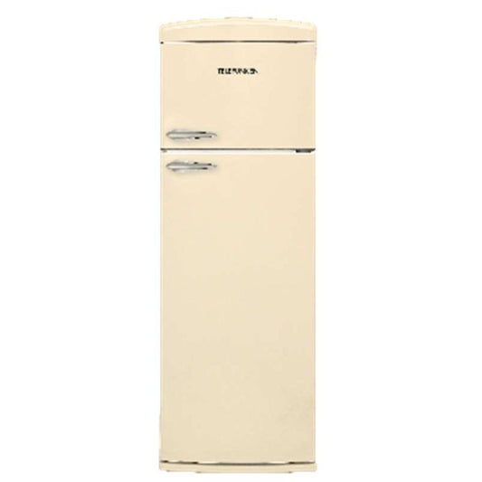 Frigorifero doppia porta TKBM346BREF 311 LT colore beige retrò Telefunken classe F Effezeta