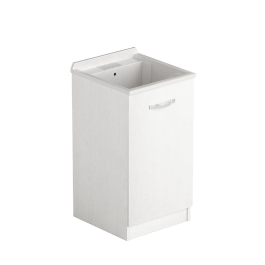 Laundry lavatoio con anta 47x50x86 bianco frassinato Effezeta