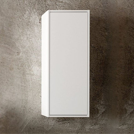 Pensile bagno Push 35x30.5x80 1 anta con 2 ripiani interni colore bianco Effezeta