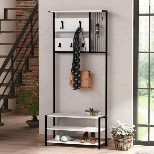 Scaffale ingresso Nomad colore bianco Effezeta